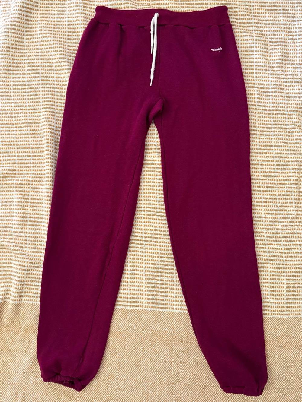 Vintage Wrangler Women's Burgundy Jogger Sweatpants 80's